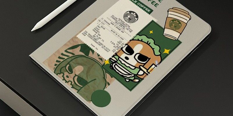 Cartoon beagle full cover shockproof iPad case