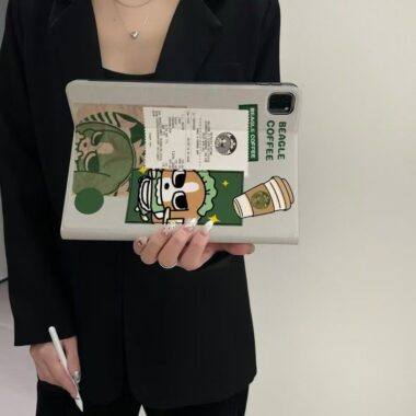 Cartoon beagle full cover shockproof iPad case