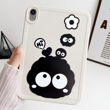Cute cartoon pattern slim silicone shockproof iPad case