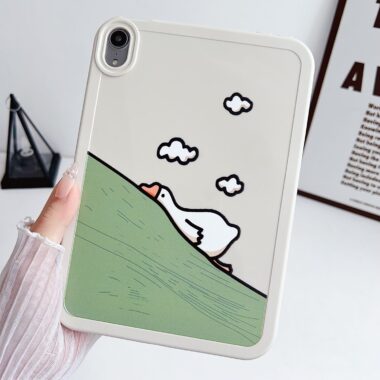 Cute cartoon pattern slim silicone shockproof iPad case