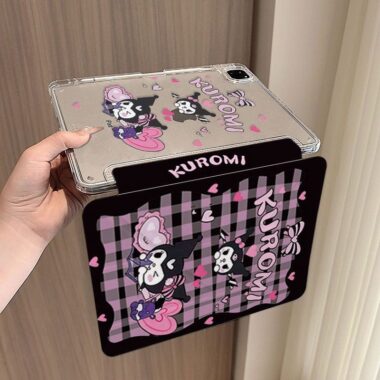 Cute heart Kuromi cartoon shockproof iPad case cover