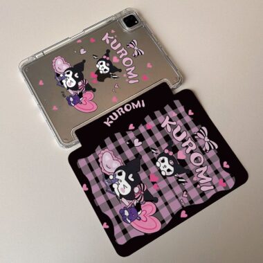 Cute heart Kuromi cartoon shockproof iPad case cover