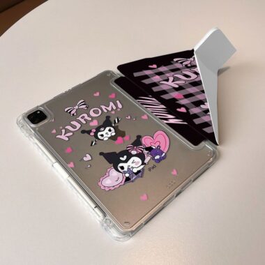 Cute heart Kuromi cartoon shockproof iPad case cover