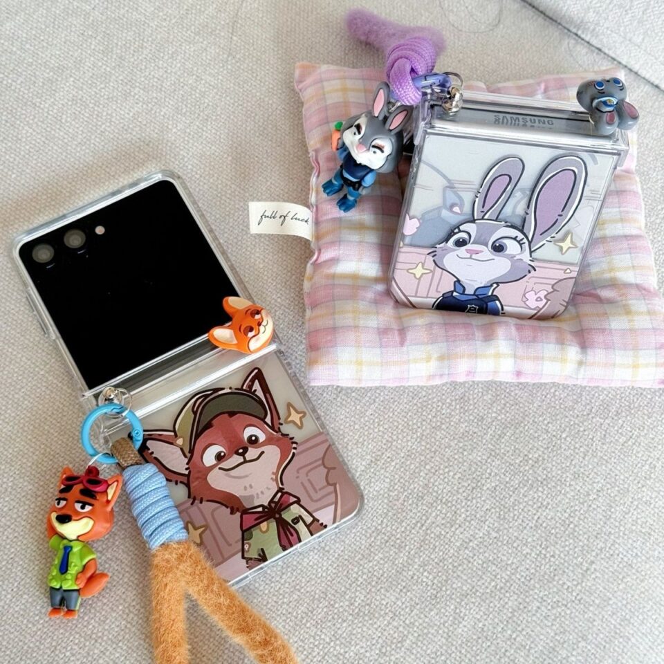 Zootopia Judy Nick clear bracelet Samsung Z Flip6 shockproof case