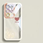 Heart pattern transparent shockproof Samsung S24 Ultra silicone case