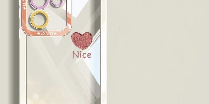 Heart pattern transparent shockproof Samsung S24 Ultra silicone case