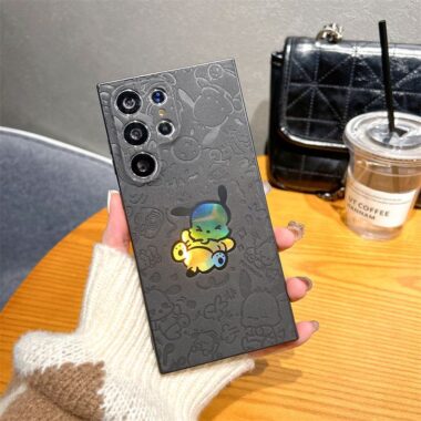 Luminous cartoon shockproof sheepskin Samsung S24 Ultra case
