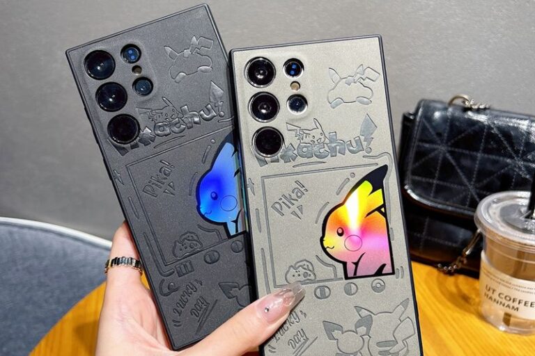 Luminous cartoon shockproof sheepskin Samsung S24 Ultra case