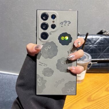 Luminous cartoon shockproof sheepskin Samsung S24 Ultra case