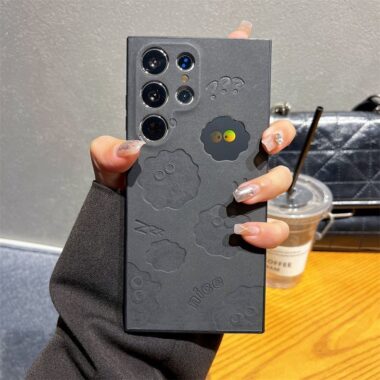 Luminous cartoon shockproof sheepskin Samsung S24 Ultra case