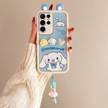 Cartoon SpongeBob strawberry bear puppy Samsung S24 Ultra soft case