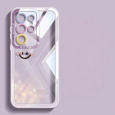 Smiley face full cover shockproof Samsung S24 Ultra silicone case