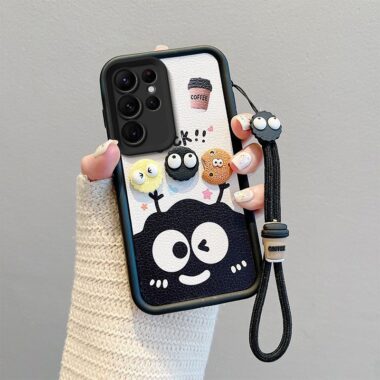 Soot sprite 3D cartoon shockproof Samsung S24 Ultra soft case