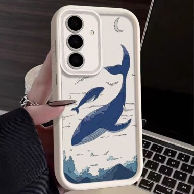 Deep sea whale soft shockproof Samsung phone case