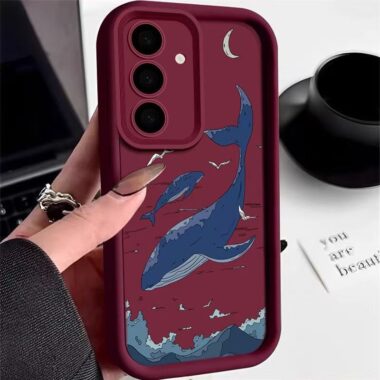 Deep sea whale soft shockproof Samsung phone case