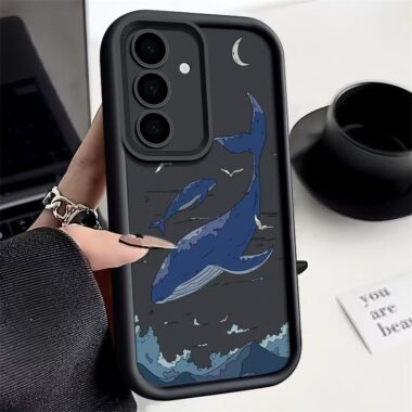 Deep sea whale soft shockproof Samsung phone case