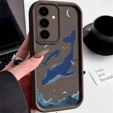 Deep sea whale soft shockproof Samsung phone case