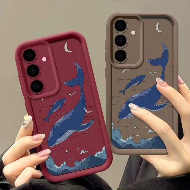 Deep sea whale soft shockproof Samsung phone case
