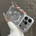 Denim magnetic full cover iPhone 17 case with camera protection