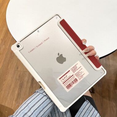 Diary pattern acrylic Y fold tri fold shockproof iPad case