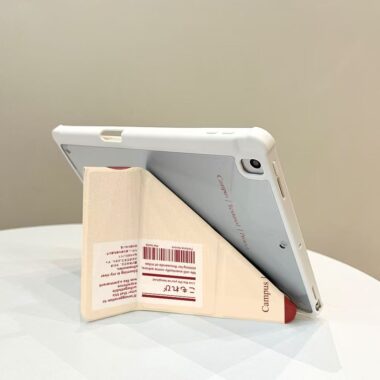 Diary pattern acrylic Y fold tri fold shockproof iPad case