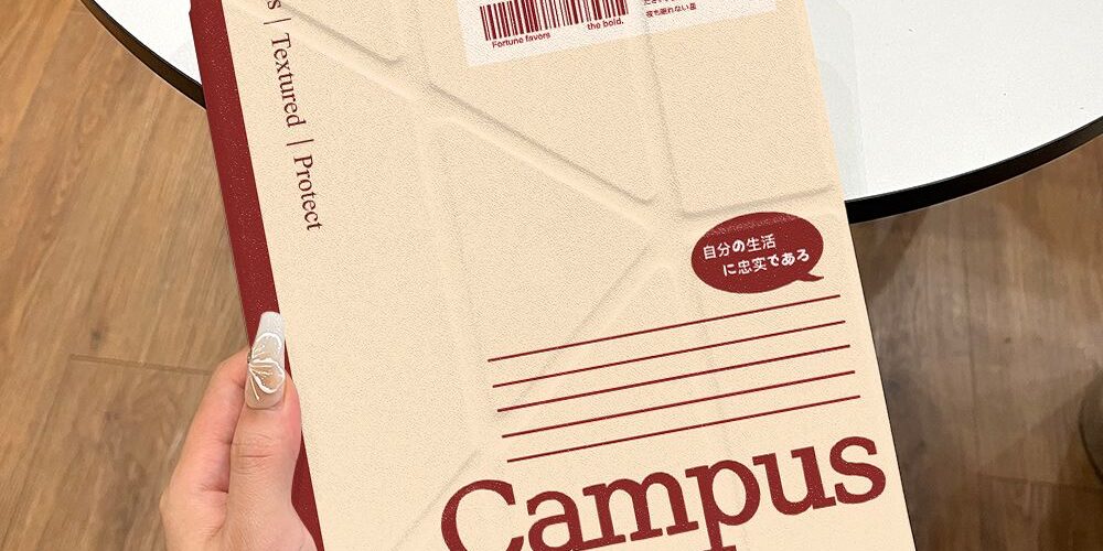 Diary pattern acrylic Y fold tri fold shockproof iPad case