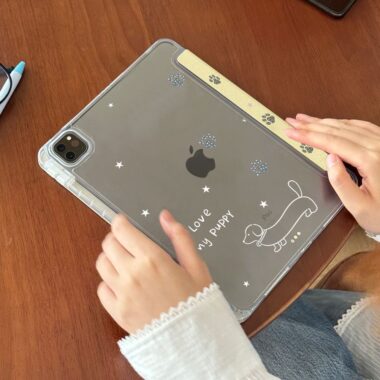 Dog paw print Y-fold tri-fold shockproof iPad case