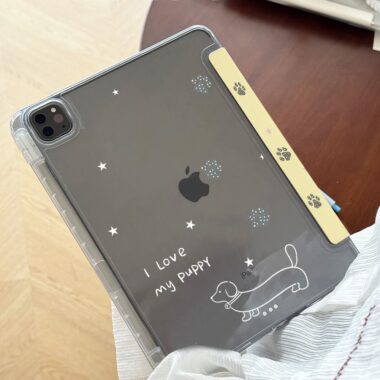 Dog paw print Y-fold tri-fold shockproof iPad case