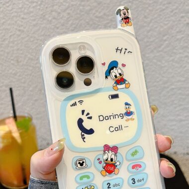 Cute cartoon Donald Duck shockproof iPhone 14 15 16 case
