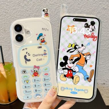 Cute cartoon Donald Duck shockproof iPhone 14 15 16 case