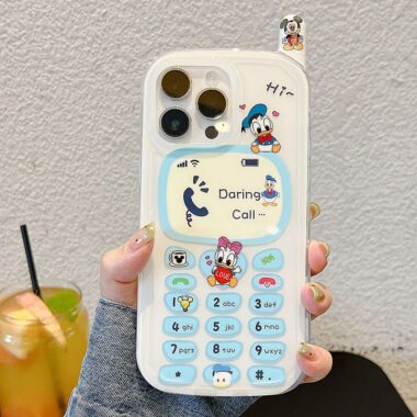 Cute cartoon Donald Duck shockproof iPhone 14 15 16 case