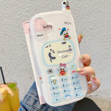 Cute cartoon Donald Duck shockproof iPhone 14 15 16 case