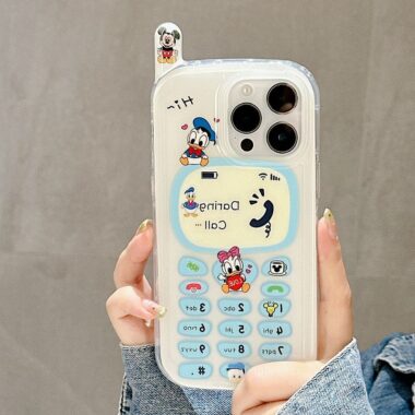Cute cartoon Donald Duck shockproof iPhone 14 15 16 case