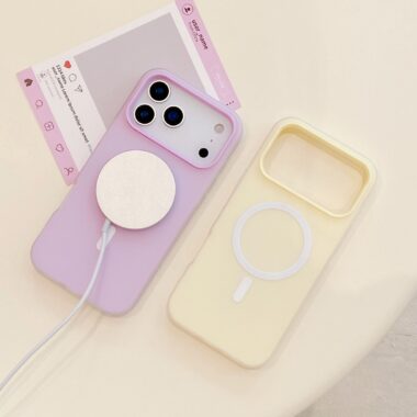 Dopamine skin-feel jelly magnetic shockproof iPhone case