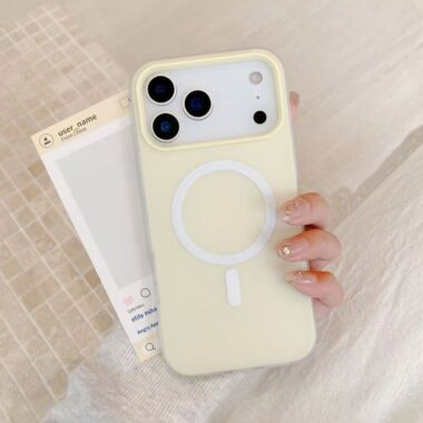 Dopamine skin-feel jelly magnetic shockproof iPhone case