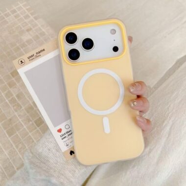 Dopamine skin-feel jelly magnetic shockproof iPhone case
