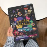 Cartoon dream planet Y fold tri fold iPad case
