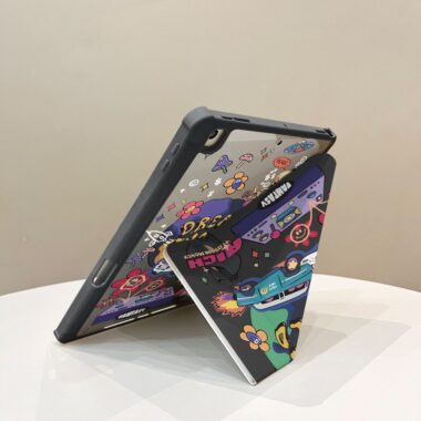 Cartoon dream planet Y fold tri fold iPad case