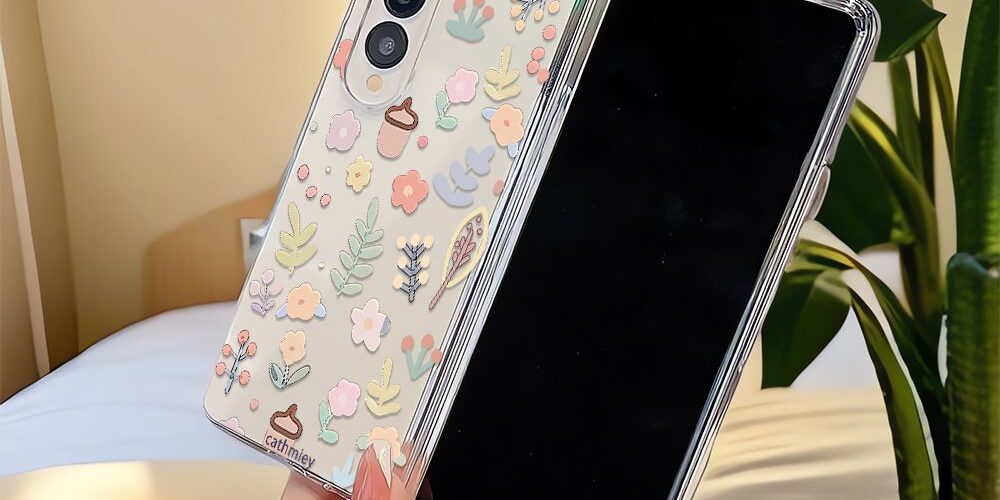 Premium floral hard shockproof Samsung Fold case