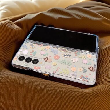 Premium floral hard shockproof Samsung Fold case