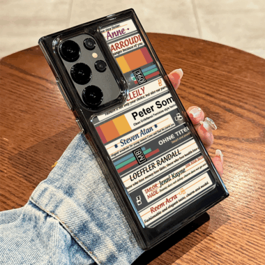 English label acrylic clear shockproof Samsung S25 Ultra case