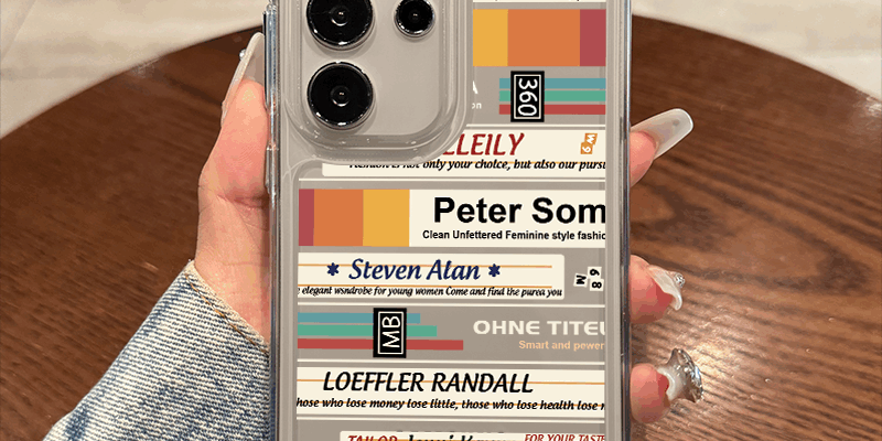 English label acrylic clear shockproof Samsung S25 Ultra case