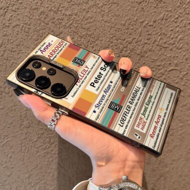 English label acrylic clear shockproof Samsung S25 Ultra case