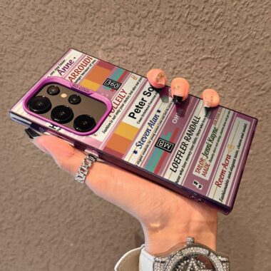 English label acrylic clear shockproof Samsung S25 Ultra case