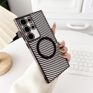 6D laser electroplated shockproof Samsung S24 Ultra hard case