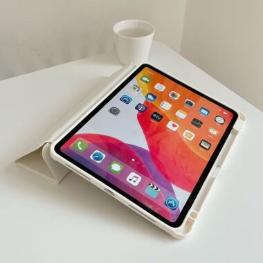 Floral pattern tri-fold Y-fold shockproof iPad case