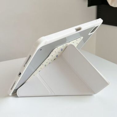 Floral pattern tri-fold Y-fold shockproof iPad case
