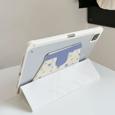 Floral pattern tri-fold Y-fold shockproof iPad case