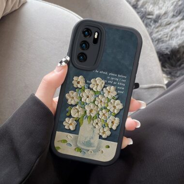 Shockproof floral silicone sheepskin Samsung Ultra phone case