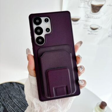 Square stand card holder Samsung S24 Ultra phone case